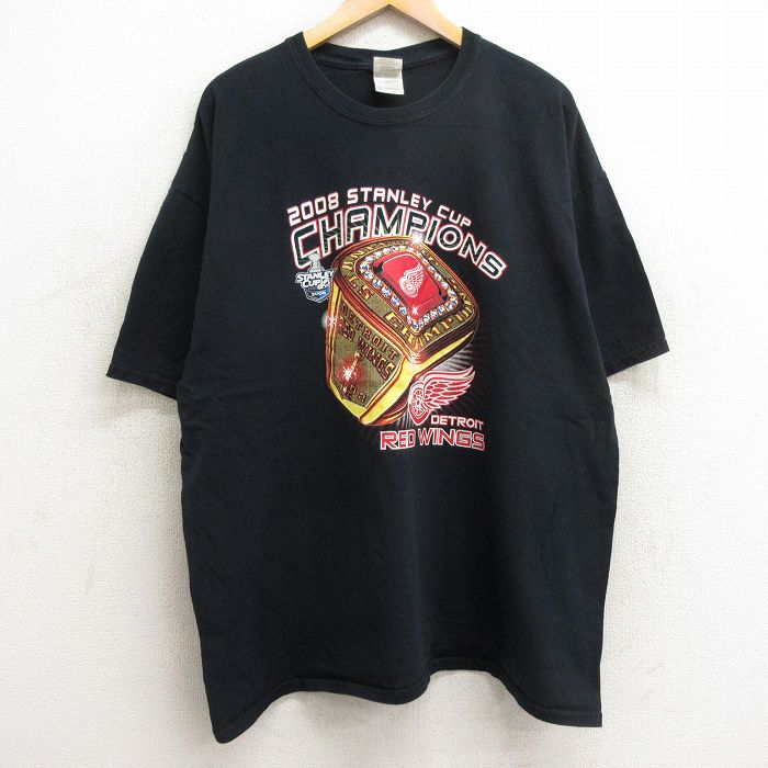 【中古】古着 半袖 ビンテージ ヴィンテージTシャツ メンズ 00年代 00s NHL デトロイトレッドウィング..