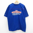 【中古】古着 半袖 ボウリングシャツ メンズ WESTBROOK 大きいサイズ 2L LL ビッグシルエット ゆったり ビッグサイズ オーバーサイズ 開襟 オープンカラー 青他 ブルー XLサイズ 中古 トップス | 春夏 春物 春服 夏物 夏服 カジュアルシャツ メンズファッション 半袖シ