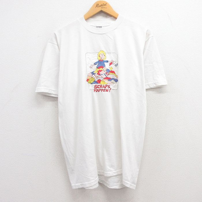 Rakuten - 【中古】古着 00s 半袖Tシャツ メンズ 白 XLサイズ クルーネック アメカジ ストリート カジュアル きれいめ ヴィンテージ レトロ オールド 24may13