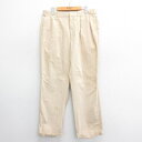 【中古】古着パンツ メンズ 80年代 80s タロン ベージュ系 カーキ W37 中古 ボトムス ロング | 春夏 春物 春服 秋冬 秋物 秋服 長ズボン カジ...