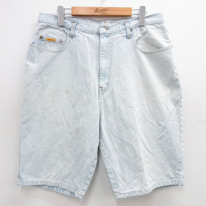 Cotton Pants - 【中古】古着 90s ジョーダッシュ デニムショーツ メンズ W35 薄紺 コットン ヴィンテージ ショートパンツ アメカジ ストリート カジュアル きれいめ レトロ 24may25