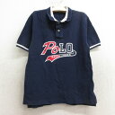 【中古】古着 ラルフローレン Ralph Lauren 半袖 ブランド ポロシャツ キッズ ボーイズ 子供服 ビッグロゴ コットン 鹿の子 紺他 ネイビー | ...