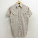 【中古】古着 DEE CEE 半袖 ウエスタンシャツ レディース 80年代 80s USA製 アメリカ製 茶他 ブラウン 中古 ブラウス トップス | 春夏 春...