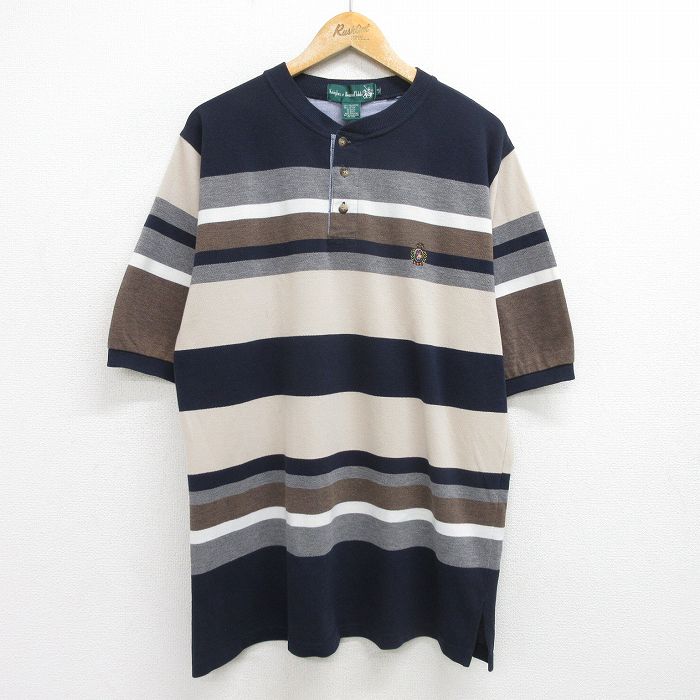 【中古】古着 半袖 ビンテージ ヴィンテージTシャツ メンズ 90年代 90s 鹿の子 大きいサイズ