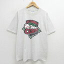 【中古】古着 半袖 ビンテージ ヴィンテージTシャツ メンズ 90年代 90s MLB アルトゥーナカーブ 大きいサイズ 2L LL ビッグシルエット ゆったり...