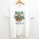【中古】古着 半袖 ビンテージ ヴィンテージTシャツ メンズ 00年代 00s Hard Cafe バハマ コットン クルーネック 丸首 白 ホワイト XLサイ...