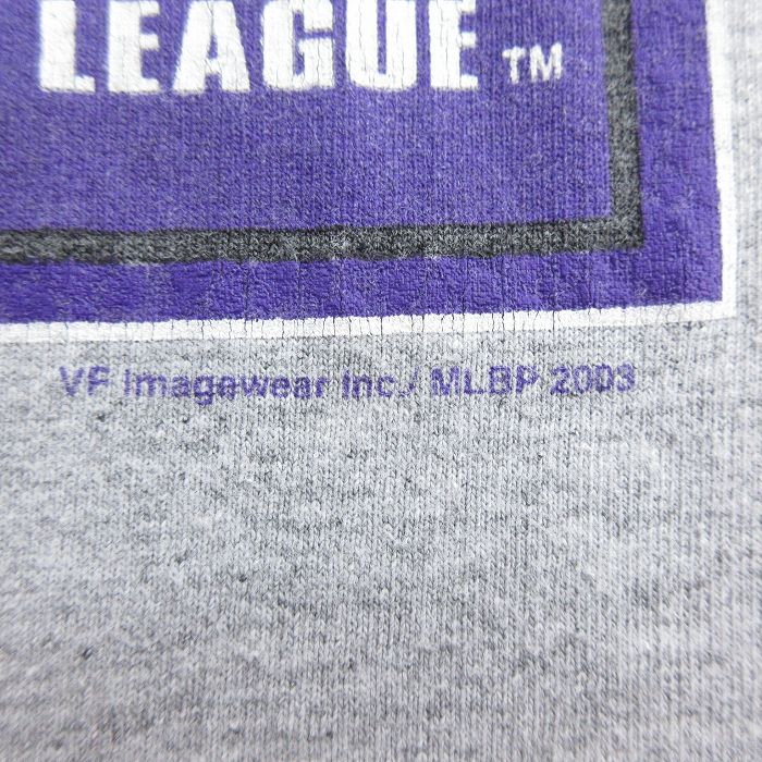 【中古】古着 半袖 ビンテージ ヴィンテージTシャツ メンズ 00年代 00s MLB アリゾナダイヤモンドバックス クルーネック 丸首 グレー 霜降り メジャーリーグ ベースボール 野球 XLサイズ 中古 | 春夏 夏物 夏服 ヴィンテージTシャツ メンズファッション カッ 5OF