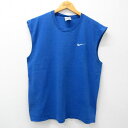 【中古】古着 ナイキ NIKE ビンテージ ヴィンテージ ノースリーブTシャツ メンズ 00年代 00s ワンポイントロゴ 大きいサイズ 2L LL ビッグシル...