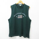 【中古】古着 ビンテージ ヴィンテージ ノースリーブTシャツ メンズ 00年代 00s ディズニー DISNEY ミッキー MICKEY MOUSE クルーネッ...