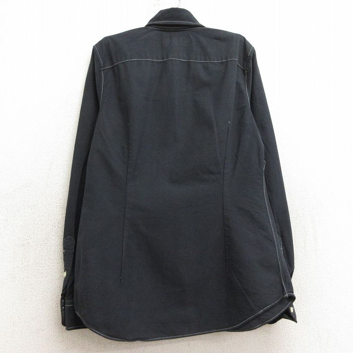 【中古】古着 ラルフローレン Ralph Lauren 長袖 ブランドシャツ キッズ ボーイズ 子供服 ワンポイントロゴ オックスフォード コットン ボタンダウン 黒 ブラック | 春夏 春物 春服 秋冬 秋物 秋服 女の子 子ども服 こども服 カジュアル ファッション おしゃ