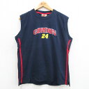 【中古】古着 ビンテージ ヴィンテージ ノースリーブTシャツ メンズ 00年代 00s ジェフゴードン 24 NASCAR コットン クルーネック 丸首 紺他 ...