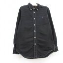 【中古】古着 ラルフローレン Ralph Lauren 長袖 ブランドシャツ キッズ ボーイズ 子供服 ワンポイントロゴ オックスフォード コットン ボタンダウ...