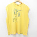 【中古】古着 ビンテージ ヴィンテージ ノースリーブTシャツ メンズ 00年代 00s OIL CREEK 大きいサイズ 2L LL ビッグシルエット ゆったり...