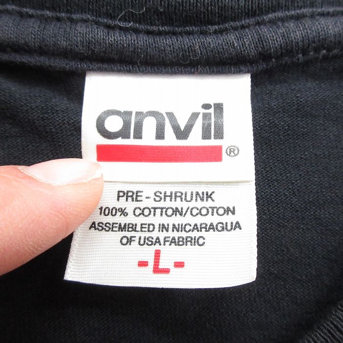 【中古】古着 半袖 ビンテージ ヴィンテージTシャツ メンズ 00年代 00s バー コットン クルーネック 丸首 黒 ブラック XLサイズ 中古 | 春夏 夏物 夏服 ヴィンテージTシャツ メンズファッション カットソー ティーシャツ ティシャツ メンズTシャツ 半袖Tシャ 5OF