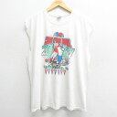 【中古】古着 ビンテージ ヴィンテージ ノースリーブTシャツ メンズ 00年代 00s CHOO BOWL アメフト 大きいサイズ 2L LL ビッグシルエット...
