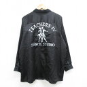 【中古】古着 bonjour 長袖シャツ レディース 00年代 00s ダンス 刺繍 黒 ブラック 中古 ブラウス トップス | 春夏 春物 春服 秋冬 秋物 ...