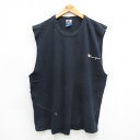 【中古】古着 チャンピオン Champion ビンテージ ヴィンテージ ノースリーブTシャツ メンズ 90年代 90s ワンポイントロゴ コットン クルーネック...