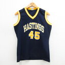 【中古】古着 チャンピオン champion ビンテージ ヴィンテージ タンクトップ レディース 80年代 80s HASTINGS Vネック USA製 アメリ...