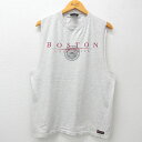 【中古】古着 ジャンスポーツ ビンテージ ヴィンテージ ノースリーブTシャツ メンズ 90年代 90s ボストン カレッジ 大学 コットン クルーネック 丸首 ...