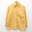 【中古】古着 長袖シャツ レディース 70年代 70s 黄 イエロー 中古 ブラウス トップス | 春夏 春物 春服 秋冬 秋物 秋服 カジュアル レディースフ...