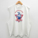【中古】古着 ビンテージ ヴィンテージ ノースリーブTシャツ メンズ 90年代 90s ハーフマラソン 大きいサイズ 2L LL ビッグシルエット ゆったり ビ...