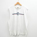 【中古】古着 ナイキ NIKE ノースリーブTシャツ メンズ 00年代 00s ワンポイントロゴ UC 大きいサイズ 2L LL ビッグシルエット ゆったり ビ...