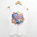 【中古】古着 ビンテージ ヴィンテージ ノースリーブTシャツ メンズ 00年代 00s ピーナッツ スヌーピー SNOOPY チャーリーブラウン コットン クル...
