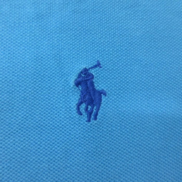 【中古】古着 ラルフローレン 半袖ポロシャツ キッズ ボーイズ 子供服 水色 コット...