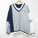 【中古】古着 長袖スウェット メンズ 00年代 00s ケープコッド マルチカラー 大きいサイズ 2L LL ビッグシルエット ゆったり ビッグサイズ オーバー...