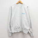 【中古】古着 長袖スウェット メンズ 90年代 90s ワシントン 大きいサイズ 2L LL ビッグシルエット ゆったり ビッグサイズ オーバーサイズ クルーネ...