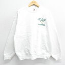 【中古】古着 フルーツオブザルーム 長袖スウェット メンズ 90年代 90s ラクロス クルーネック 丸首 USA製 アメリカ製 白 ホワイト XLサイズ 中古 スエット トレーナー トップス | 春夏 春物 春服 秋冬 秋物 秋服 メンズファッション カジュアル おしゃれ フ 2OF(4)
