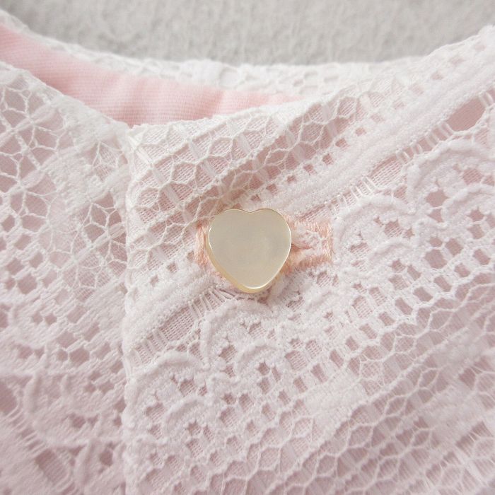 【中古】古着 半袖 ドレスワンピース キッズ ガールズ 子供服 80年代 80s フリル リボン USA製 アメリカ製 ピンク他 【spe】 | 春夏 春物 春服 秋冬 秋物 秋服 女の子 子ども服 こども服 カジュアル ファッション おしゃれ かわいい 2OF