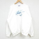 【中古】古着 ヘインズ Hanes 長袖スウェット メンズ 00年代 00s イルカ 大きいサイズ 2L LL ビッグシルエット ゆったり ビッグサイズ オーバ...