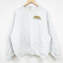 【中古】古着 リー Lee 長袖スウェット メンズ 00年代 00s ASRA クルーネック 丸首 薄グレー 霜降り XLサイズ 中古 スエット トレーナー ト...
