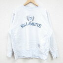【中古】古着 長袖スウェット メンズ 90年代 90s WILLAMETTE クルーネック 丸首 USA製 アメリカ製 薄紺 ネイビー 霜降り Lサイズ 中古 スエット トレーナー トップス | 春夏 春物 春服 秋冬 秋物 秋服 メンズファッション カジュアル おしゃれ ファッション(4)