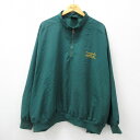 【中古】古着 スポーツマスター 長袖 ハーフジップジャケット メンズ 00年代 00s ゴルフ クラシック 大きいサイズ 2L LL ビッグシルエット ゆったり ビッグサイズ オーバーサイズ USA製 アメリカ製 緑 グリーン XLサイズ 中古 アウター ジャンパー ブルゾン |