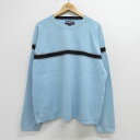 【中古】古着 エアロポステール AEROPOSTALE 長袖 セーター メンズ 00年代 00s ラグラン クルーネック 丸首 水色他 XLサイズ 中古 ニット...