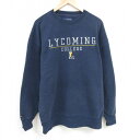【中古】古着 ジャンスポーツ 長袖スウェット メンズ 00年代 00s ライコミング 刺繍 大きいサイズ 2L LL ビッグシルエット ゆったり ビッグサイズ ...