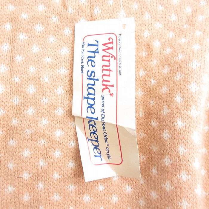 【中古】古着 長袖 ノルディック セーター メンズ 80年代 80s 雪柄 デッドストック アクリル クルーネック 丸首 USA製 アメリカ製 生成り他 Mサイズ 中古 ニット トップス | 春夏 春物 春服 秋冬 秋物 秋服 メンズファッション カジュアル おしゃれ ファッション