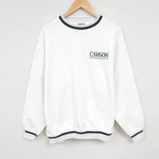 【中古】古着 オニータ ONEITA 長袖スウェット メンズ 90年代 90s CARSON クルーネック 丸首 USA製 アメリカ製 白 ホワイト 霜降り XLサイズ 中古 スエット トレーナー トップス | 春夏 春物 春服 秋冬 秋物 秋服 メンズファッション カジュアル おしゃれ ファッション 5OF 【中古】古着 オニータ ONEITA 長袖スウェット メンズ 90年代 90s CARSON クルーネック 丸首 USA製 アメリカ製 白 ホワイト 霜降り XLサイズ 中古 スエット トレーナー トップス | 春夏 春物 春服 秋冬 秋物 秋服 メンズファッション カジュアル おしゃれ ファッション 5OF