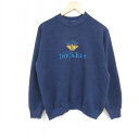 【中古】古着 フルーツオブザルーム 長袖スウェット メンズ 90年代 90s ドッカーズ 刺繍 ラグラン クルーネック 丸首 USA製 アメリカ製 紺 ネイビー 【spe】 Lサイズ 中古 スエット トレーナー トップス | 春夏 春物 春服 秋冬 秋物 秋服 メンズファッション カジュア(4)