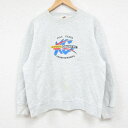 【中古】古着 フルーツオブザルーム 長袖スウェット メンズ 00年代 00s CROSS COUNTRY クルーネック 丸首 薄グレー 霜降り Lサイズ 中古 スエット トレーナー トップス | 春夏 春物 春服 秋冬 秋物 秋服 メンズファッション カジュアル おしゃれ ファッション(4)