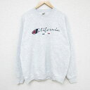 【中古】古着 フルーツオブザルーム 長袖スウェット メンズ 00年代 00s カリフォルニア クルーネック 丸首 薄グレー 霜降り Lサイズ 中古 スエット トレーナー トップス | 春夏 春物 春服 秋冬 秋物 秋服 メンズファッション カジュアル おしゃれ ファッション 5OF