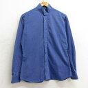 【中古】古着 長袖シャツ レディース 90年代 90s コットン スタンドカラー USA製 アメリカ製 紺 ネイビー 中古 ブラウス トップス | 春夏 春物 ...