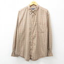 【中古】古着 ピューリタン 長袖シャツ メンズ 00年代 00s 大きいサイズ 2L LL ビッグシルエット ゆったり ビッグサイズ オーバーサイズ ロング丈 ...