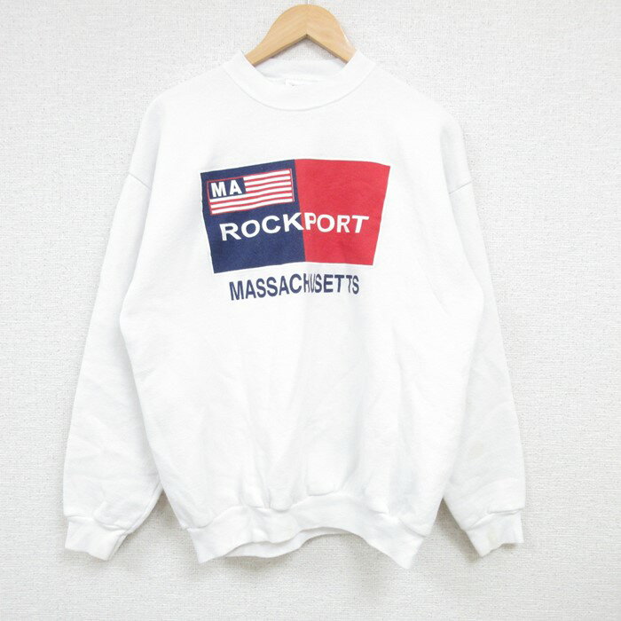 š۸ TULTEX Ĺµå  90ǯ 90s ROCKPORT ޥ塼å 롼ͥå ݼ  ۥ磻 ...