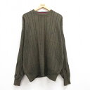 【中古】古着 ノーティカ NAUTICA 長袖 ブランド セーター メンズ 90年代 90s ワンポイントロゴ 大きいサイズ 2L LL ビッグシルエット ゆっ...