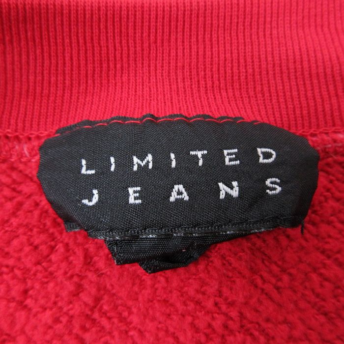 【中古】古着 長袖スウェット メンズ 00年代 00s 刺繍 大きいサイズ 2L LL ビッグシルエット ゆったり ビッグサイズ オーバーサイズ クルーネック 丸首 赤 レッド XLサイズ 中古 スエット トレーナー トップス | 春夏 春物 春服 秋冬 秋物 秋服 メンズファッショ