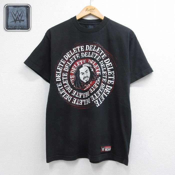 【中古】古着 半袖Tシャツ マットハーディー メンズ Mサイズ ブラック ヴィンテージ アメカジ ストリート カジュアル きれいめ レトロ オールド