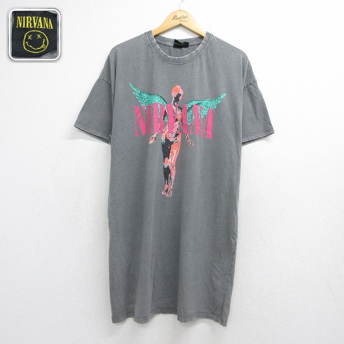 楽天市場】nirvana tシャツ ヴィンテージ（カラーグレー）（メンズ
